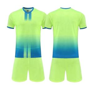 Personalizado Club Fútbol Jersey Traje Sublimación Fútbol Transpirable Equipo Uniforme Amarillo Azul Uniforme de Fútbol - Product Image 2