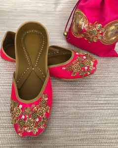 Khussa jutti mojari punjabi รองเท้าหนังสไตล์ชนเผ่าอินเดียโดยงานฝีมือสุดหรูโดย AA impex - Product Image 6