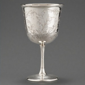 Gobelet en verre à vin en laiton antique EternalCup fabriqué à la main pour une utilisation liturgique pour les décorations de Noël d'église traditionnelle - Product Image 3
