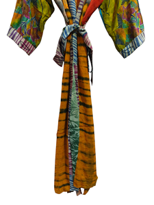 Kimono indien vintage en soie Sari Lounge Wear Bikini Cover Up Gift For Her Night Wear Vêtements pour femme - Product Image 2