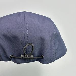 Venta al por mayor de alta calidad 100% poliéster lavado con ácido gorra de béisbol sin estructura 6 paneles papá sombreros Terry tela Logo gorra deportiva en blanco - Product Image 5