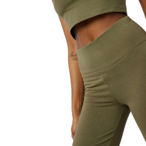 Shorts Deportivos de Ciclismo para Mujer, Hechos a Medida, Color Verde Oscuro, Transpirables, Ecológicos, de Felpa, Elásticos, de Secado Rápido, 100% Algodón, en Oferta - Product Image 4