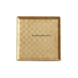 Plateau de service de nourriture en aluminium classique plateau de service de nourriture décoratif de fantaisie plaqué or de la plus grande qualité pour la maison et les articles de cuisine - Product Image 4