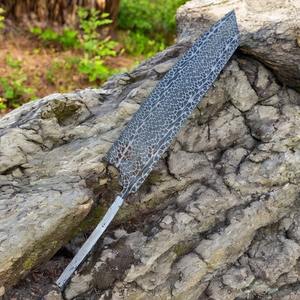 Cuchillo NM 2024 de Alta Calidad, Hecho a Mano, Profesional, para Bricolaje, Hoja en Blanco, Mango de Madera, Estilo Bowie Japonés - Product Image 5