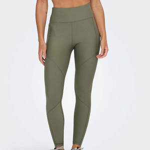 Leggings de yoga tricotés mi-longs décontractés, respirants, sans coutures, écologiques, de haute qualité, vêtements de sport, vente en gros, les plus vendus - Product Image 1