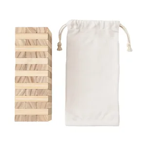 Torre di Legno Personalizzata a 54 Blocchi, Gioco da Tavolo - Product Image 1