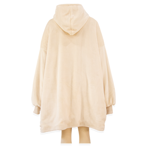 Sudadera con Capucha Unisex para Invierno, Forro de Sherpa Suave, Manta con Capucha, Fábrica de Ropa Personalizada de Camboya - Product Image 3