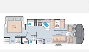 Camping-car T-h-o-r Windsport 31C 2022 2023, véhicule de camping réglable, camping-car, caravane, remorque de voyage, 4-6 personnes, une chambre - Product Image 3