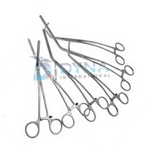 Juego de abrazaderas vasculares aórticas Abrazadera de exclusión Instrumentos quirúrgicos cardiovasculares 5 piezas de acero inoxidable - Product Image 4