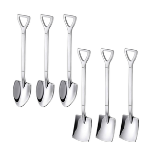 ช้อนทองเหลืองสำหรับร้านอาหารและกาแฟขนมดีไซน์เนอร์ช้อนโลหะผลิตในอินเดีย - Product Image 4