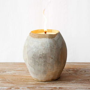 Accessoires de bougie en teck Sofia de meilleure qualité pour la maison Design moderne en bois massif pour le salon extérieur Hôtel-Offre Spéciale! - Product Image 1