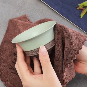 Torchon tricoté écologique personnalisé en coton doux et torchons à séchage rapide imprimés sur mesure dans la cuisine - Product Image 4