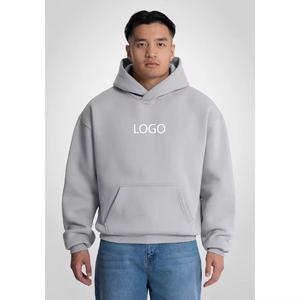 Sudadera de talla grande para hombre, sudaderas con capucha, Jersey, sudaderas con capucha de lana, sudaderas con capucha en blanco de gran tamaño, logotipo personalizado básico, mezcla de algodón - Product Image 1