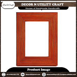 DECOR N UTILITY CRAFT Ensemble de cadres photo en bois écologiques, uniques et personnalisés, sculptés à la main pour une présentation sur table et murale - Product Image 3