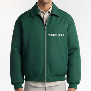 Nueva Chaqueta de Lona con Capucha, Impermeable, Lisa, de Color Sólido, Estilo Urbano, Invernal, Hip Hop, con Cremallera, Personalizable con Logotipo al por Mayor - Product Image 1