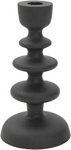 Factory Wholesale Matte <b>Black</b> Metal Candle Holder Pillar Candlestick Stand | Vintage Industrial Style Wrought Iron <b>Candelabra</b> - Product Image 4