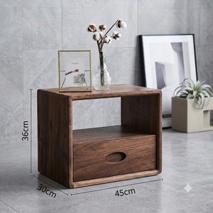 MODULAR MODERN ACACIA WOOD <b>STACKABLE</b> <b>STORAGE</b> BOX & ORGANIZER CRATE for HOME OFFICE BATHROOM & LIVING ROOM-WATERPROOF 0013-03 - Product Image 1