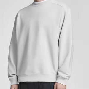 2025 Otoño Invierno hombres Casual 100% algodón sudadera fábrica personalizada cuello redondo estilo pareja diseño - Product Image 5