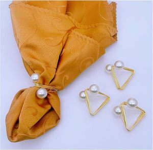 Anneau à serviette en or perlé - Product Image 4