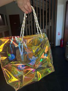 Bolsa de Regalo de PVC Holográfica, Bolsa de Compras Personalizada con Asas de Cuerda, Bolsa de Plástico Reciclable para Empaque de Halloween - Product Image 5
