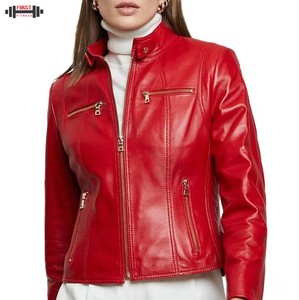 2025 High Premium Modern Design <b>Women</b> Original Pure Leather <b>Jackets</b> <b>Women</b> Genuine Sheepskin Leather <b>Jacket</b> Custom Leather Ladies - Product Image 4