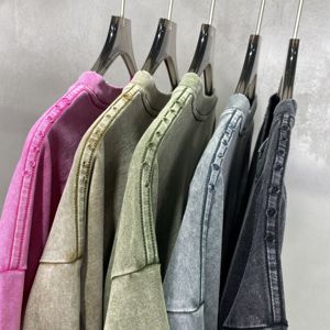 T-shirt blanc vintage pour hommes T-shirts lourds T-shirt délavé à l'acide T-shirt vintage uni avec logo personnalisé pour hommes Livraison DDP - Product Image 1