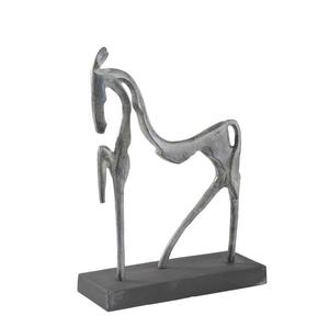 Sculpture en métal cheval en aluminium Décoration de bureau et de salon Décoration d'art en métal - Product Image 4