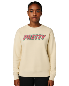 Sweat-shirt à col rond neutre pour fille, vêtements de sororité grecque, pull rose et vert pour femmes, sororité universitaire, vêtements grecs décontractés - Product Image 1