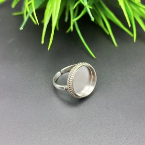 Bague en argent Sterling 925 réglable lunette unie tasse ronde fermer réglage blanc pour la fabrication de bague 3MM à 40MM bijoux à bricoler soi-même - Product Image 5