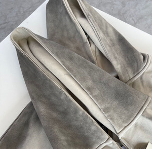 Heavyweight oversized ripped streetwear men custom hoodies sun faded distressed manufacturer <b>vintage</b> acid wash zip up hoodie - Product Image 3