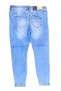 Offre Spéciale femmes de haute qualité Denim Jeans pantalon respirant maigre tenue décontracté grande taille taille moyenne lavé techniques en gros - Product Image 3