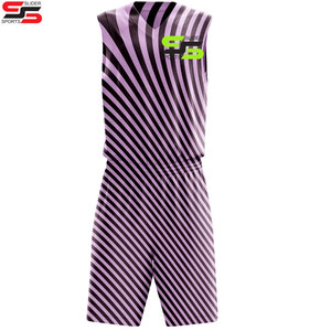 Ensemble réversible d'uniformes d'équipe de basket-ball de maillot de basket-ball de sublimation de séchage rapide respirant - Product Image 1