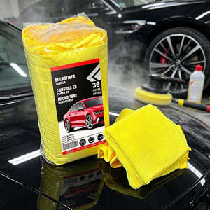 Chiffon de nettoyage en microfibre avec logo personnalisé, pour voiture, lot de 36 pièces, 40 cm x 40 cm, serviette de nettoyage et de détaillage automobile - Product Image 1