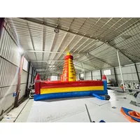 Grande structure gonflable d'extérieur commerciale en forme de pyramide pour l'escalade, certifiée CE, en PVC ignifuge, équipement de terrain de jeu