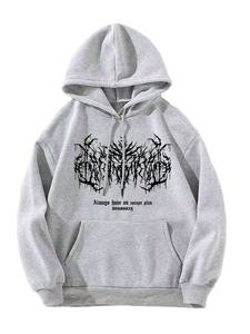 Sweat à capuche pour homme 100% coton polaire vintage couleur personnalisée col hiver Logo personnalisé imprimé numérique sérigraphie - Product Image 2