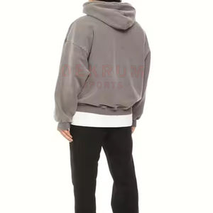 Diseño único Patrón impreso Hombres Terry Sudadera con capucha de algodón de alta calidad Respetuoso del medio ambiente Hombres Terry Sudadera con capucha de algodón - Product Image 3