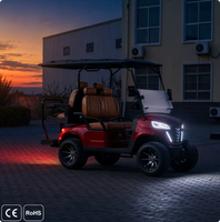 Voiturette de golf électrique 4 places certifiée CE UCB-12, qualité professionnelle, fiable, alimentée par batterie, buggy de tourisme, export