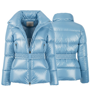 Veste matelassée à capuche en duvet personnalisée, dernier design, légère, respirante, chaude, en polyamide, avec option de patch logo - Product Image 3