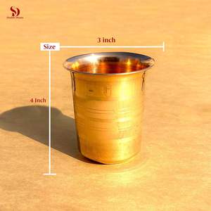 Gobelet en cuivre conception martelée traditionnelle favorise la santé améliore la digestion et maintient l'hydratation - Product Image 2