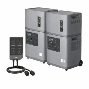 Station solaire 3000W, capacité 3533Wh, entrée solaire 2000W, surtension 6000W, batterie LFP, Wi-Fi, Bluetooth, ports AC/adaptateur, ports solaires, panneau solaire - Product Image 2