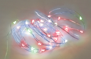 5m. Luci a corda multicolori 3xAA 8 funzioni IP44 (GSC 204805009) - Product Image 1