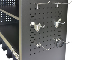 Armoire à outils murale en panneau perforé en acier personnalisée en gros avec support OEM d'accessoires d'entrepôt de garage automatique - Product Image 3