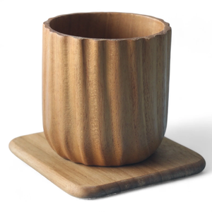 Top-list Natural Wood <b>Coasters</b> <b>Set</b> <b>of</b> <b>6</b> Customize Size <b>Coaster</b> with Holder for <b>Table</b> Decoration Items Wholesale Vietnam Factory - Product Image 2
