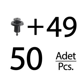 50 pièces de clips de pare-chocs et de calandre pour Renault (expédition du fabricant turc) Code produit: FD113888-L - Product Image 1