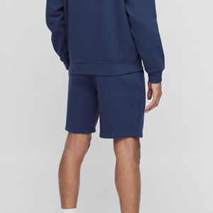 Shorts 100% coton pour hommes de couleur unie avec poches latérales logos imprimés personnalisés vêtements décontractés d'été shorts pour hommes - Product Image 3