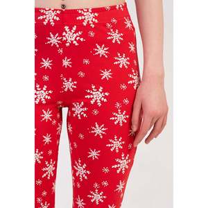 KADIN LYC SUPREM MANSETLI TEK ALT TAYT PIJAMA - สีแดงใหม่ - สีแดงใหม่ - Product Image 2