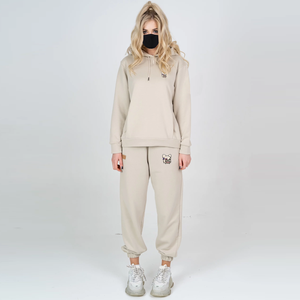 Ensemble de survêtement deux pièces pour femmes, sweat-shirt et pantalon de survêtement d'hiver, 100% coton, vêtements de sport décontractés, style streetwear, écologique - Product Image 3