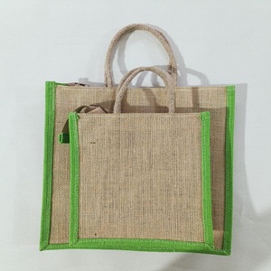 Eco-Friendly Jute <b>Gift</b> <b>Bag</b> Small Canvas Drawstring Wine <b>Bag</b> with Rope Handle Made in India for Promotions and Shopping - Product Image 6