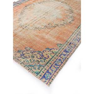 Alfombra Vintage de Lana 9x12, Roja y Naranja, Tejida a Mano con Patrón de Medallón, para Sala de Estar o Pasillo, Rectangular - Product Image 2