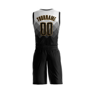 Faible MOQ pour la vente en ligne, ensembles d'uniformes de basket-ball pour hommes grande taille, respirants, très vendus, sublimation personnalisée, 100% polyester - Product Image 3